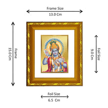 Load image into Gallery viewer, DIVINITI 24K Gold Plated Vishnu Ji Photo Frame For Home Wall Decor, Luxury Gift, Puja (15.0 X 13.0 CM)
