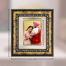 Load image into Gallery viewer, Diviniti Photo Frame With Customized Photo Printed on 24K Gold Plated Foil| Personalized Gift for Birthday, Marriage Anniversary &amp; Celebration With Loved Ones|DG 113 S2