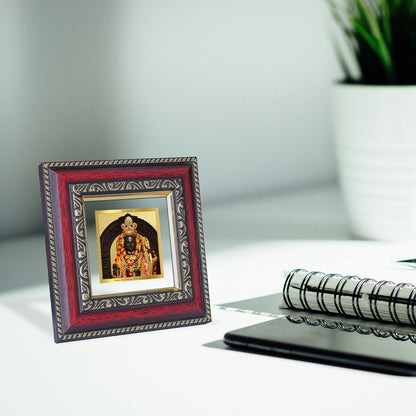 DIVINITI 24K Gold Plated Lord Ram Lalla Photo Frame Idol for Home Decor, Workshop, Puja Room, Wall Hanging, Table Top, Gifts|DG105S1A (10x10 CM)