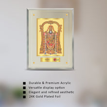 Load image into Gallery viewer, 24K Gold Plated Balaji Customized Photo Frame For Corporate Gifting