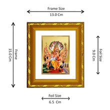 Load image into Gallery viewer, DIVINITI 24K Gold Plated Narsimha Wall Photo Frame For Home Decor, TableTop, Puja (15.0 X 13.0 CM)