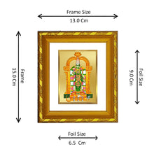 Load image into Gallery viewer, DIVINITI 24K Gold Plated Meenakshi Religious Photo Frame For Living Room, Worship (15.0 X 13.0 CM)
