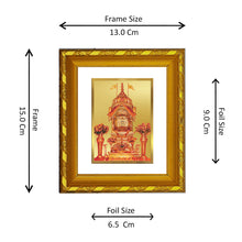 Load image into Gallery viewer, DIVINITI 24K Gold Plated Rani Sati Wall Photo Frame For Home Decor, Living Room, Gift (15.0 X 13.0 CM)
