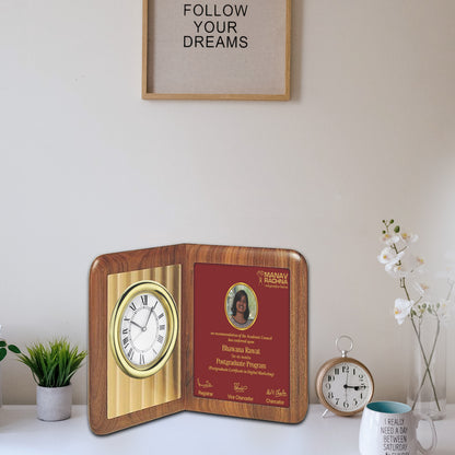 Customize MDF Memento with Watch & Image & Matter Printed For Corporate Gifting