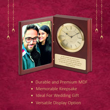 Load image into Gallery viewer, Diviniti Customized MDF Memento with Photo &amp; Watch For Wedding Gift