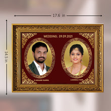 Load image into Gallery viewer, Diviniti Photo Frame With Customized Photo Printed on 24K Gold Plated Foil| Personalized Gift for Birthday, Marriage Anniversary &amp; Celebration With Loved Ones|DG 093 Size 4