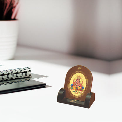 24K Gold Plated Foil Ganesha Customized Photo Frame For Corporate Gifting