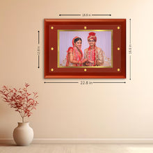 Load image into Gallery viewer, Diviniti Photo Frame With Customized Photo Printed on 24K Gold Plated Foil| Personalized Gift for Birthday, Marriage Anniversary &amp; Celebration With Loved Ones| MDF Frame Size 4.5