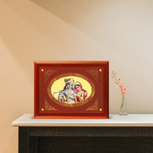 Load image into Gallery viewer, Diviniti 24K Gold Plated Radha Krishna Customized Photo Frame For Wedding Gift