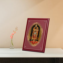 Load image into Gallery viewer, https://www.diviniti.com/products/diviniti-24k-gold-plated-ram-lalla-photo-frame-for-home-decor-wall-hanging-decor-table-puja-room-gift-30-cm-x-23-cm-1