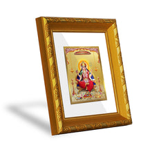 Load image into Gallery viewer, DIVINITI 24K Gold Plated Santoshi Mata Photo Frame For Home Decor, TableTop, Housewarming (15.0 X 13.0 CM)
