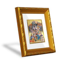 Load image into Gallery viewer, DIVINITI 24K Gold Plated Shiv Parivar Photo Frame For Home Decor, Festival Gift, Puja (15.0 X 13.0 CM)