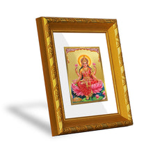 Load image into Gallery viewer, DIVINITI 24K Gold Plated Lakshmi Mata Photo Frame For Home Decor, Worship, Wealth (15.0 X 13.0 CM)
