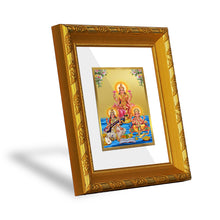 Load image into Gallery viewer, DIVINITI 24K Gold Plated Lakshmi Ganesha Saraswati Photo Frame For Home Wall Decor, Puja (15.0 X 13.0 CM)
