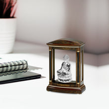 Load image into Gallery viewer, Diviniti Customized Wooden Table Top With 999 Silver Plated Buddha Idol For University
