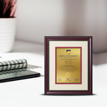 Load image into Gallery viewer, Customized Heritage Certificate with Matter Printed On 24K Gold Plated Foil For University Students