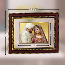 Load image into Gallery viewer, Diviniti Photo Frame With Customized Photo Printed on 24K Gold Plated Foil| Personalized Gift for Birthday, Marriage Anniversary &amp; Celebration With Loved Ones|DG 105 S2
