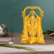 Load image into Gallery viewer, Diviniti 24K Gold Plated Tirupati Balaji Idol for Home Decor Showpiece (20X13CM)