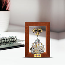 Load image into Gallery viewer, Customized 3D Memento with 999 Silver Plated Ganesha Idol For Corporate Gifting