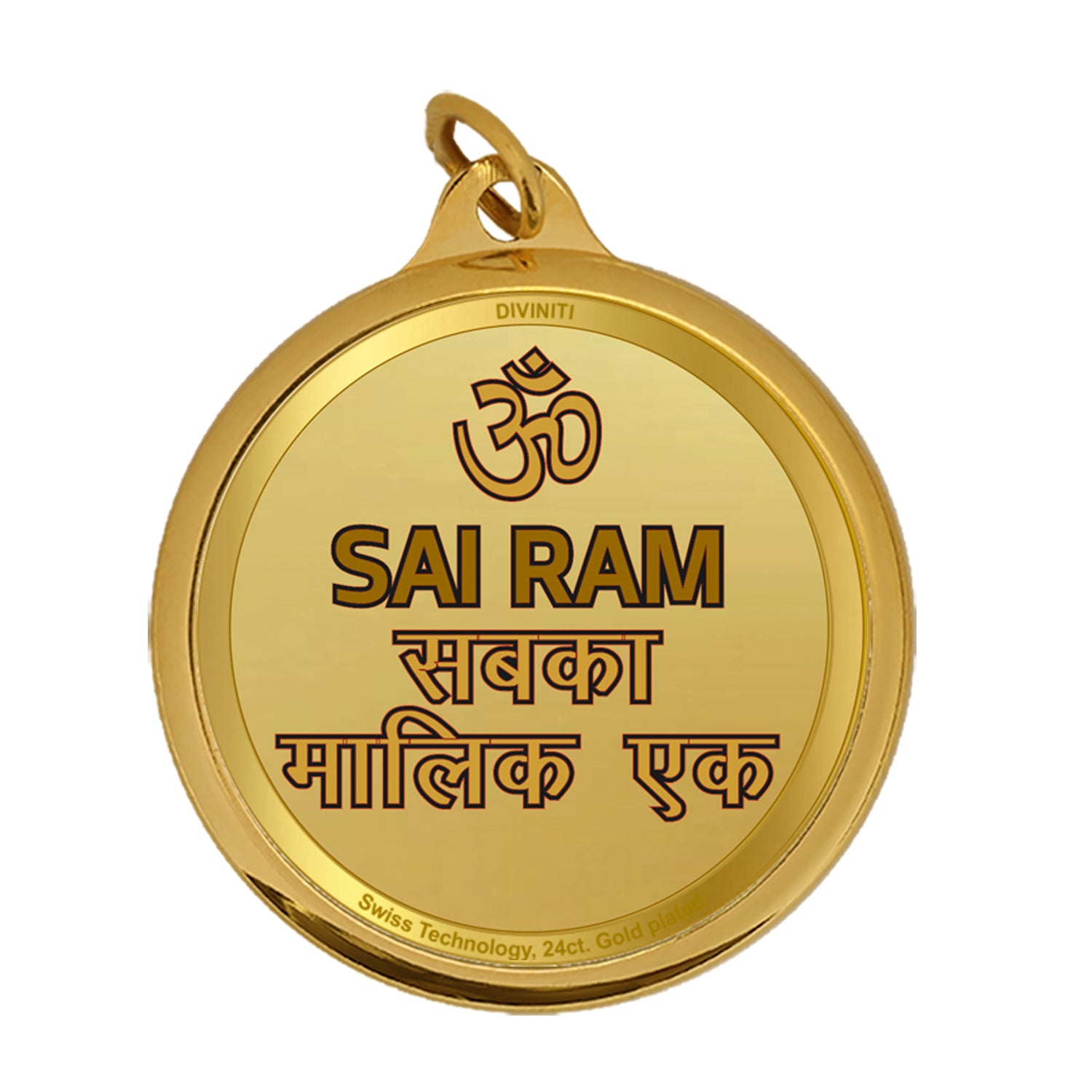 Gold locket sai baba deals