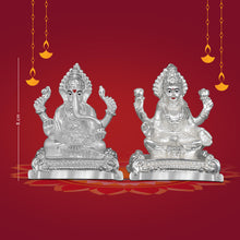 Load image into Gallery viewer, Diviniti Diwali Combo Pack of 24K Gold Plated Life of Tree Photo Frame and 999 Silver Plated Laxmi Ganesha Idol With 24K Gold Plated Laxmi Ganesha Coins &amp; OMG Rose Incense Sticks For Deepawali Pooja