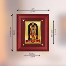 Load image into Gallery viewer, Diviniti 24K Gold Plated Ram Lalla Photo Frame For Home Decor, Wall Decor, Table Top, Puja Room &amp; Gift (20 CM X 25 CM)
