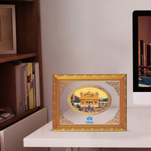 Load image into Gallery viewer, 24K Gold Plated Swarn Mandir Customized Photo Frame For Corporate Gifting