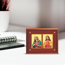 Load image into Gallery viewer, 24K Gold Plated Jesus &amp; Mother Mary Customized Photo Frame For Corporate Gifting