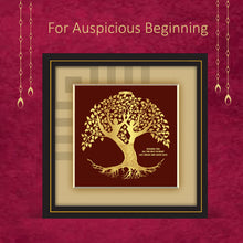 Load image into Gallery viewer, 24K Gold Plated Tree of Life Diviniti Customized Memento For Wedding Gift
