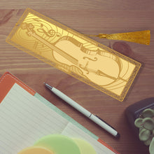 Load image into Gallery viewer, Customized 24K Gold Plated Bookmark For Corporate Gifting