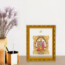 Load image into Gallery viewer, Diviniti 24K Gold Plated Ram Darbar Photo Frame for Home Decor Showpiece (21.5 CM x 17.5 CM)
