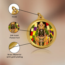Load image into Gallery viewer, Diviniti 24K Gold Plated Ram Lalla &amp; Jai Shri Ram 22MM Double Sided Pendant For Men, Women &amp; Kids
