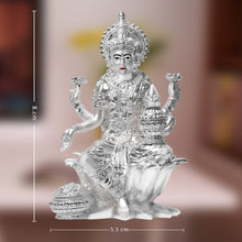 Load image into Gallery viewer, Diviniti 999 Silver Plated Lakshmi Mata Idol for Home Decor Showpiece (8X5.5CM)
