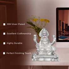 Load image into Gallery viewer, Diviniti 999 Silver Plated Lakshmi Mata Idol for Home Decor Showpiece (7.5X6CM)
