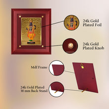 Load image into Gallery viewer, Diviniti 24K Gold Plated Ram Lalla Photo Frame For Home Decor, Wall Hanging Decor, Table, Puja Room &amp; Gift (20 CM X 25 CM)