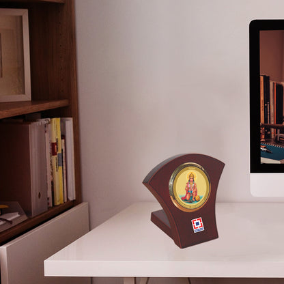 24K Gold Plated Foil Lord Hanuman Customized Photo Frame For Corporate Gifting