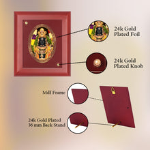 Load image into Gallery viewer, Diviniti 24K Gold Plated Ram Lalla Photo Frame For Home Decor, Wall Hanging, Table Top, Puja Room &amp; Gift (14.7 CM X 17.1 CM)