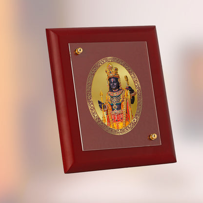 DIVINITI 24K Gold Plated Foil Ram Lalla Photo Frame Idol for Home Decor, Table Top, Wall Hanging, Puja Room & , Gift|MDF Size 1 (16.7x14.2 CM)