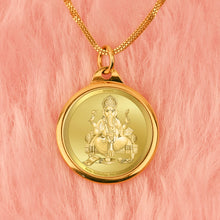 Load image into Gallery viewer, Diviniti 24K Gold Plated Ganesha &amp; Yantra 22MM Double Sided Pendant For Men, Women &amp; Kids