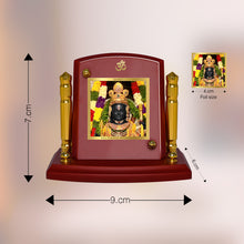 Load image into Gallery viewer, Diviniti 24K Gold Plated Ram Lalla Frame For Car Dashboard, Home Decor, Table, Gift, Puja Room (7 x 9 CM)