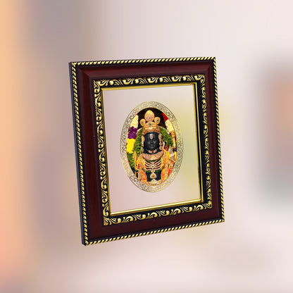 DIVINITI 24K Gold Plated Foil Ram Lalla Photo Frame for Home & Office Decor, Wall Hanging, Table Top, Puja Room & Gift DG 105 Size 1 (17.7x15.7 CM)