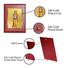 Load image into Gallery viewer, Diviniti 24K Gold Plated Ram Ji Photo Frame For Home Decor, Table Decor, Wall Hanging, Puja &amp; Festival Gift (30 CM X 23 CM)