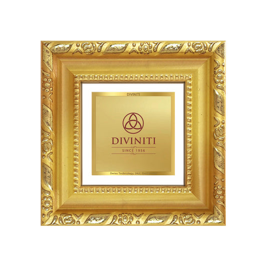 Diviniti Double Glass Frame Personalised Tabletop Photo Frame in 24K Gold Plated Foil | DG-103-S1A