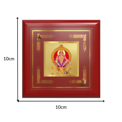 Lord Ayyappan | Hariharan for Tabletop Frame in 24K Gold Plated Foil