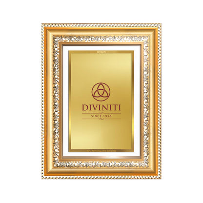 Diviniti Double Glass Frame Personalised Tabletop and Wall Photo Frame in 24K Gold Plated Foil | DG-112-S2.5