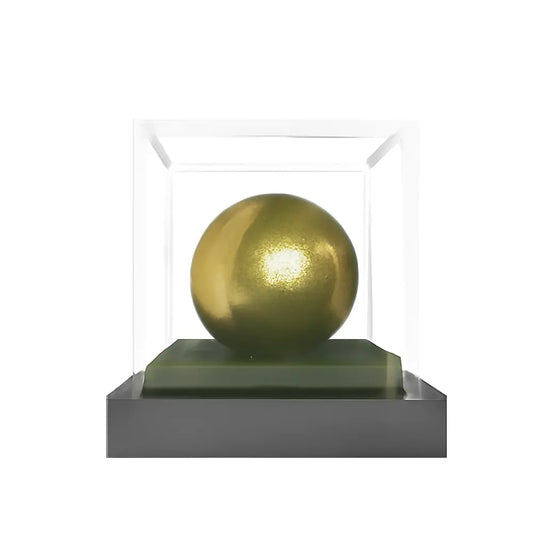 24K Gold Plated Golf Ball Trophy Elegant Decor & Gift for Golf Lovers