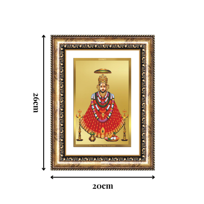 Diviniti 24K Gold Plated Khatu Shyam (Classic) Divine Wall Frame for Home Mandir & Office Decor | Luxury Spiritual Gift
