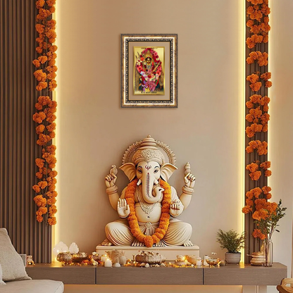 Diviniti 24K Gold Plated Katyayani Mata (Classic) Divine Wall Frame for Home Mandir & Office Decor | Luxury Spiritual Gift