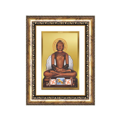 Diviniti 24K Gold Plated Mahavir (Classic) Divine Wall Frame for Home Mandir & Office Decor | Luxury Spiritual Gift