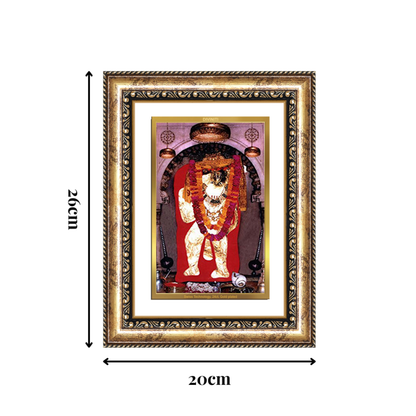 Diviniti 24K Gold Plated Mehndipur Balaji (Classic) Divine Wall Frame for Home Mandir & Office Decor | Luxury Spiritual Gift